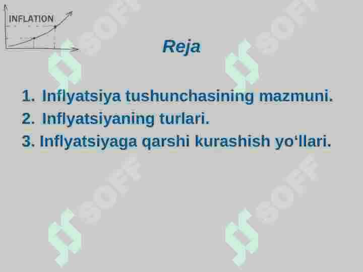 Inflyatsiya va unga qarshi kurashish yo‘llari 2