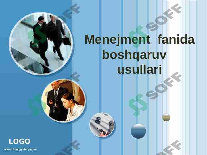 Menejment  fanida boshqaruv  usullari 1