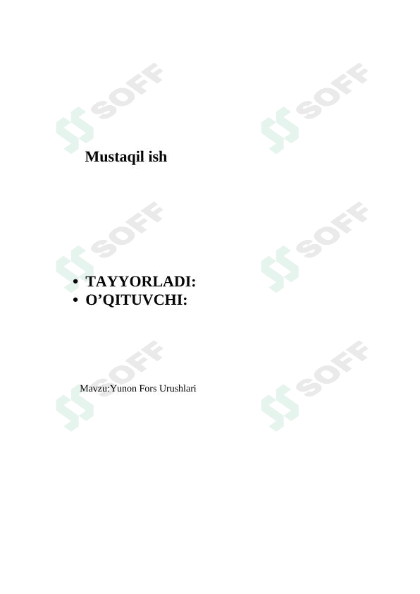 Yunon fors urushlari 1