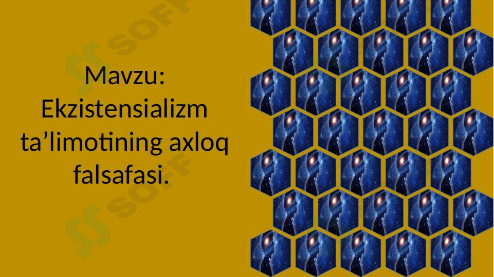 Ekzistensializm ta’limotining axloq falsafasi 1