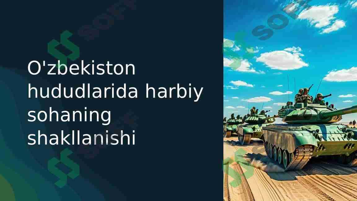 O'zbekiston hududlarida harbiy sohaning shakllanishi 1