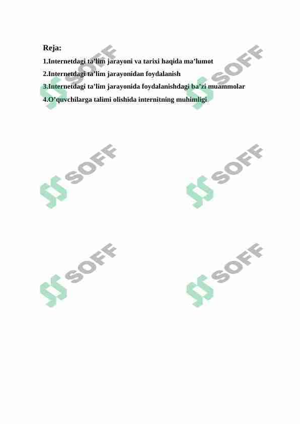 Internetda talim jarayonida foydalanishda bazi muammolar 1