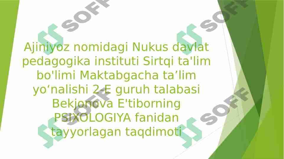 TIL VA OLIY PSIXOLOGIK FUNKSIYALAR BOG’LIGI 1