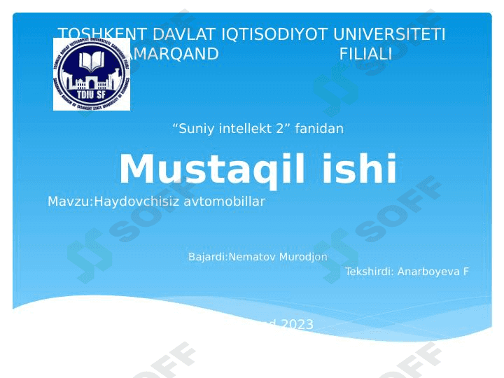 Haydovchisiz avtomabillar 1