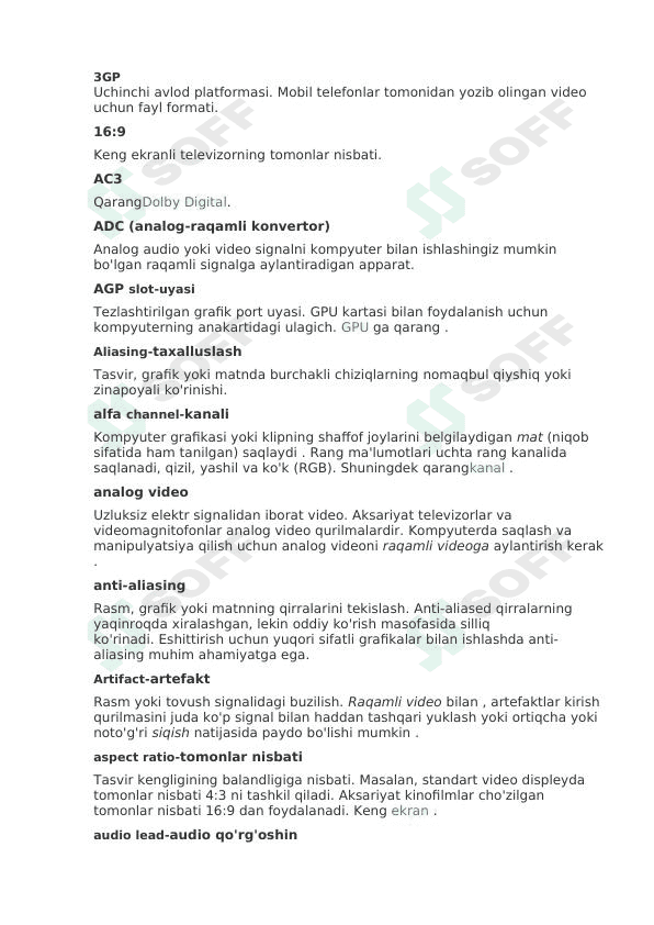 premiere pro dasturi uchun glossary montajda ishlatiladigan terminlar o'zbekcha 1