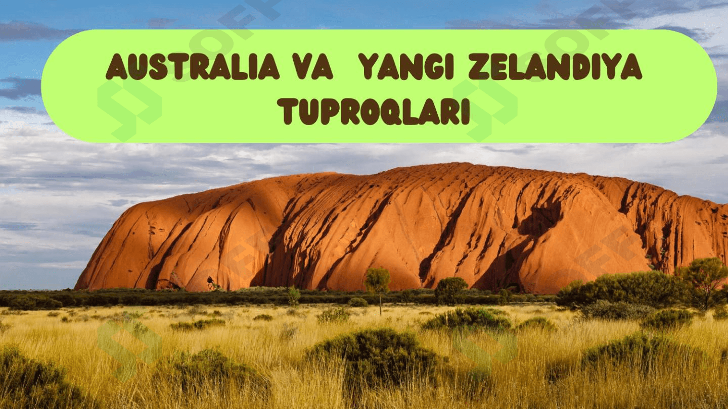 Australia va Yangi Zelandiya tuproqlari 1