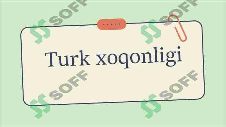 Turk xoqonligi 1