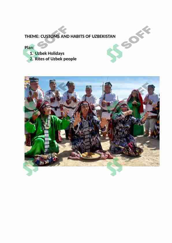 customs and habits of uzbekistan 1