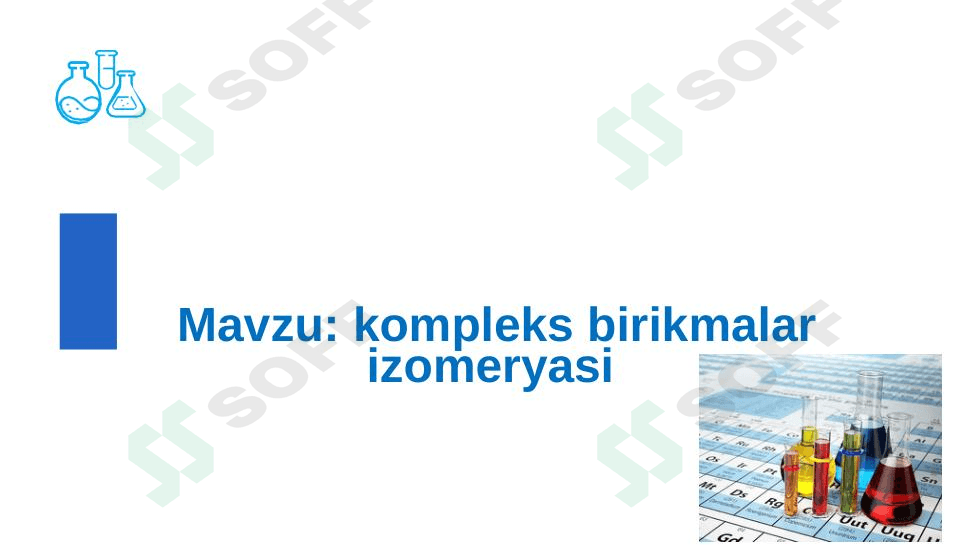 Kompleks birikmalar izomeryasi 1