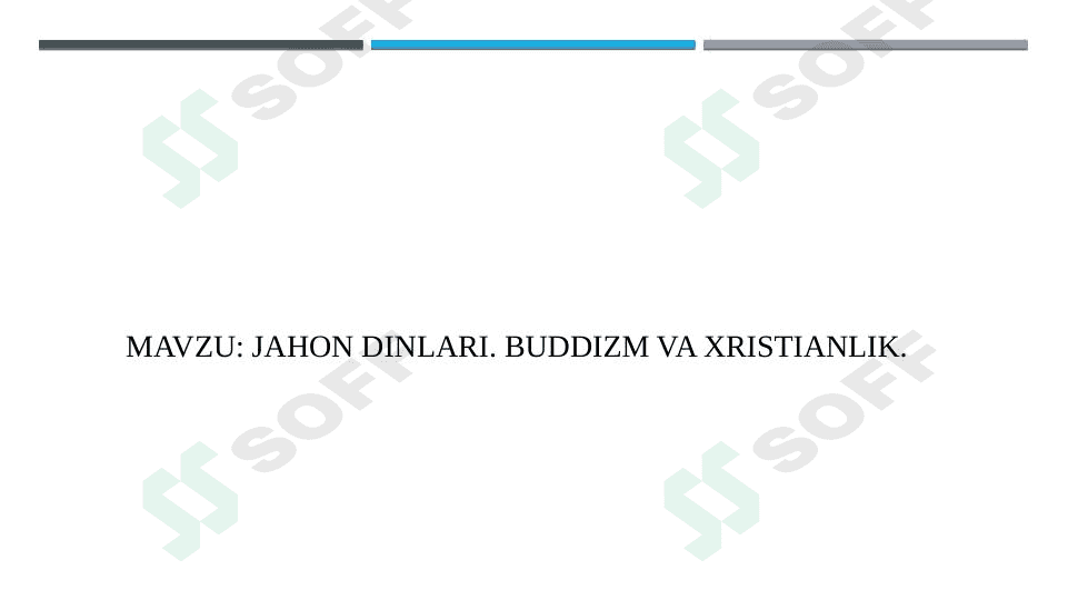 jaxon dinlari bud va xristianlik 1