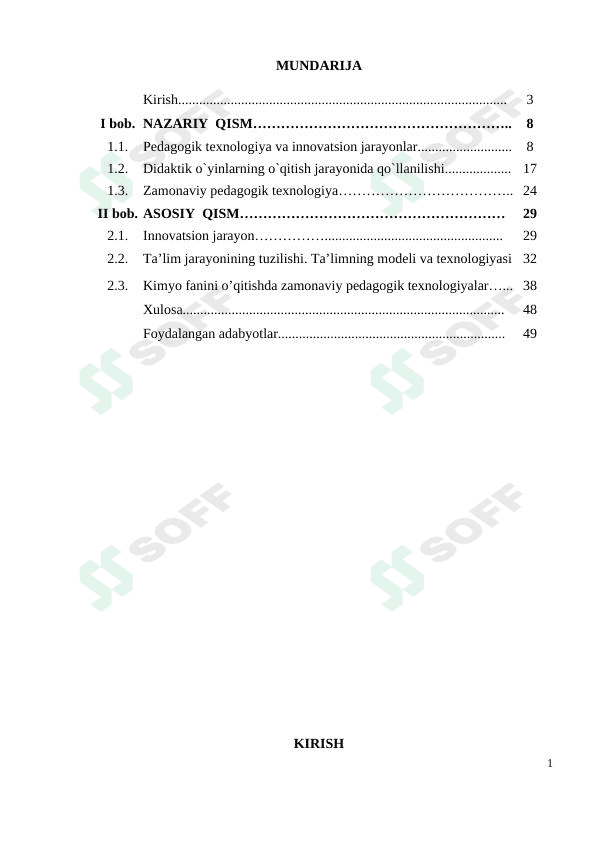 Kimyo oʻqitishda innovatsion texnologiyalardan foydalanish usullari 1