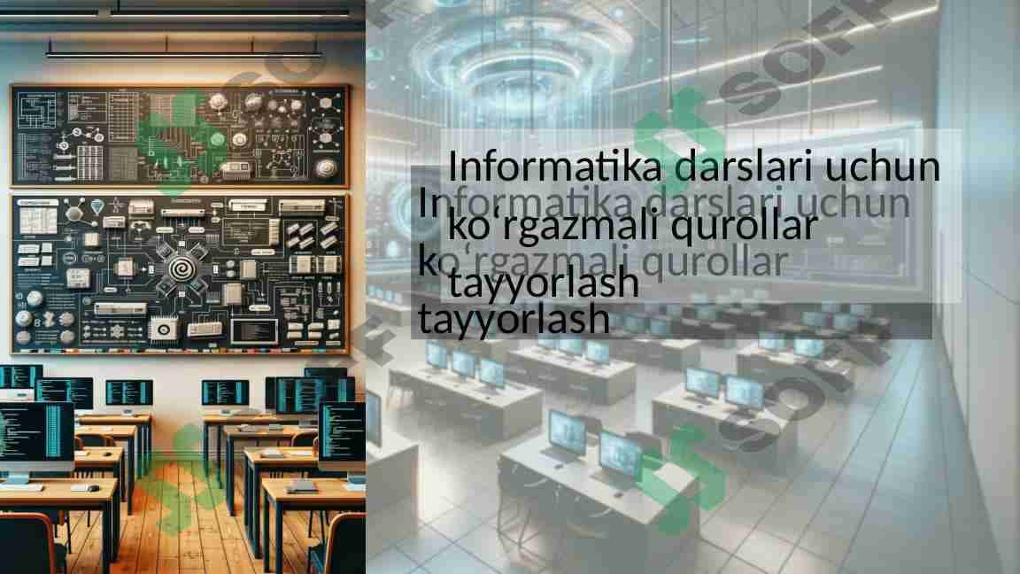 Informatika darslari uchun ko‘rgazmali qurollar tayyorlash 1