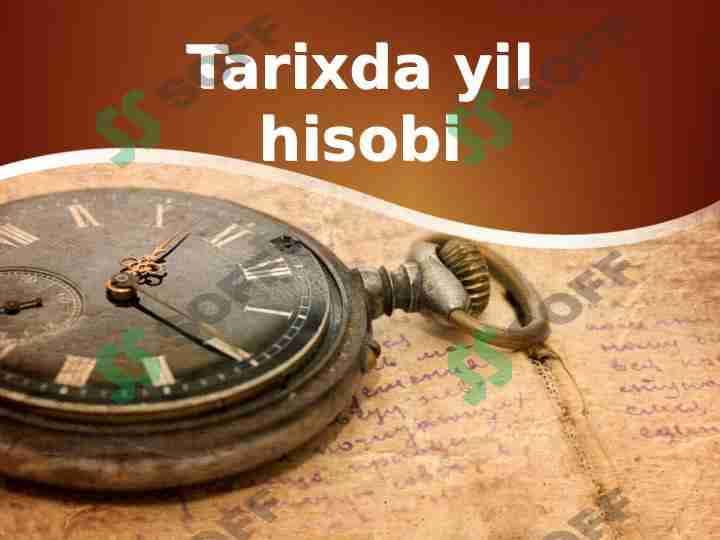 Tarixda yil hisobi 1