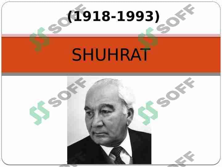 Shuhrat. Mardlik afsonasi 1