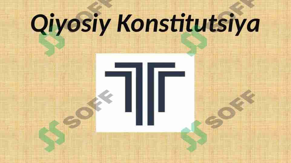 Qiyosiy Konstitutsiya 1