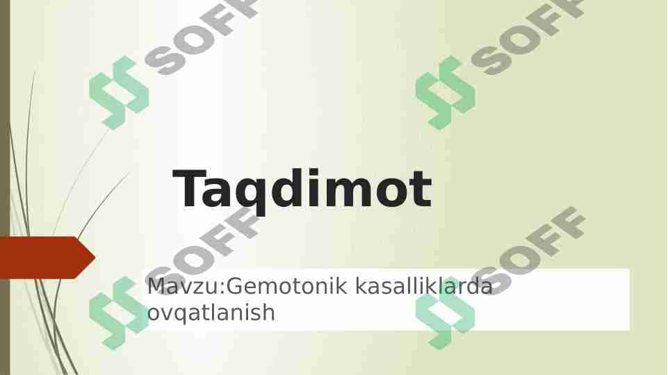 Gematonik kasalliklarda (anemiya) ovqatlanish 1