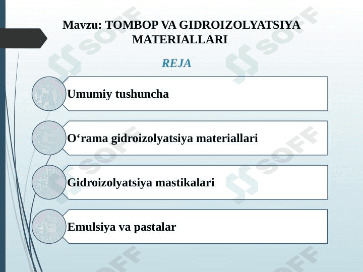 Tombop gidroizolyatsiya materiallari 1