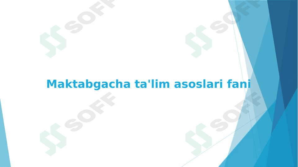 Maktabgacha ta’lim tashkilotining maqsad va vazifalari 1