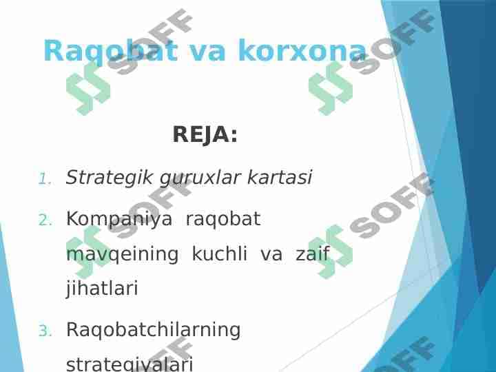 Raqobat va korxona 1