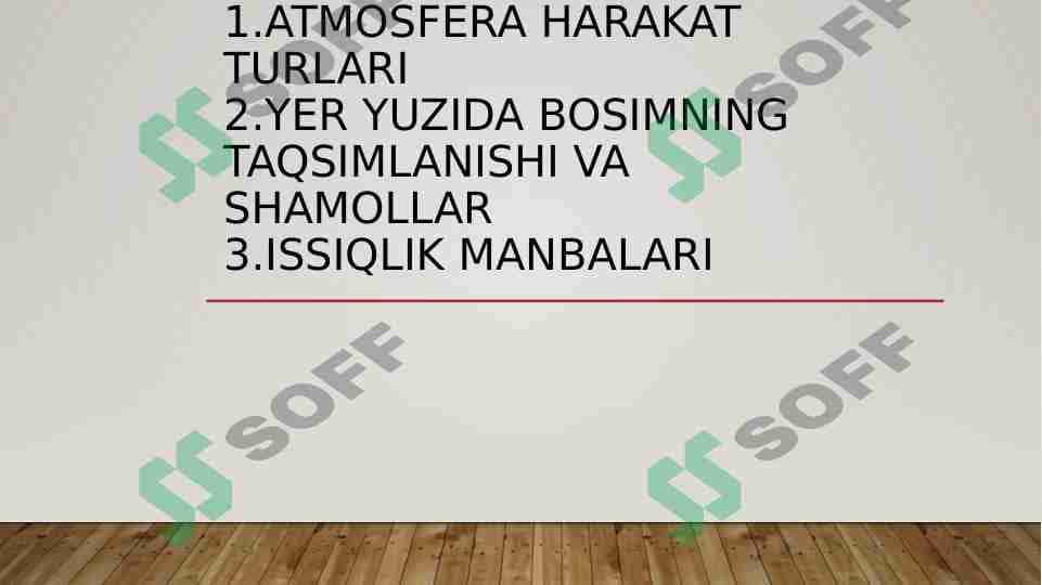 Umumiy yer bilimi 1