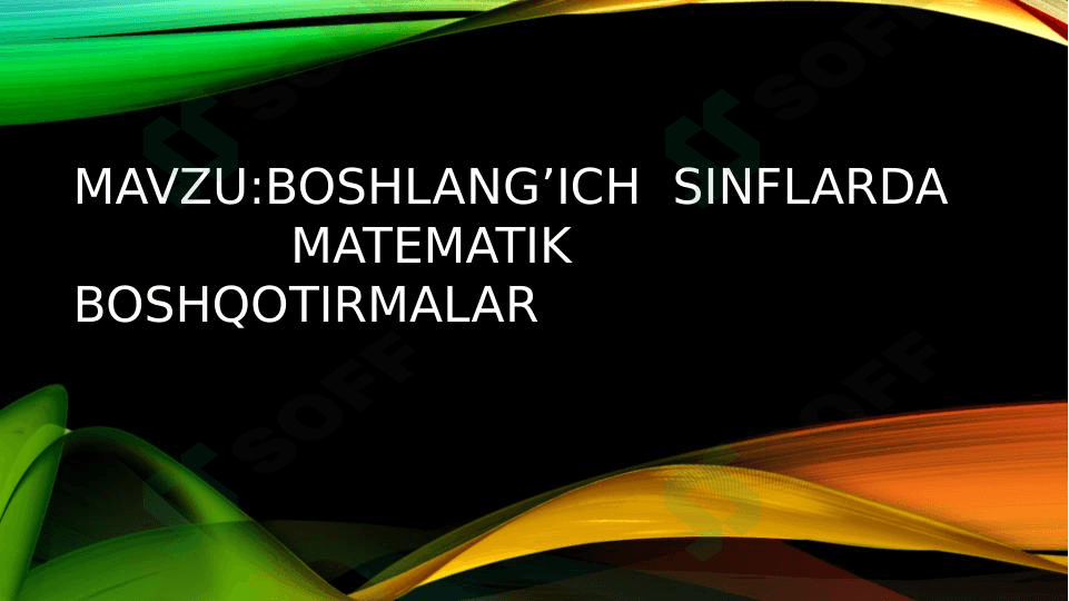 Boshlang’ich  sinflarda matematik boshqotirmalar 3 1