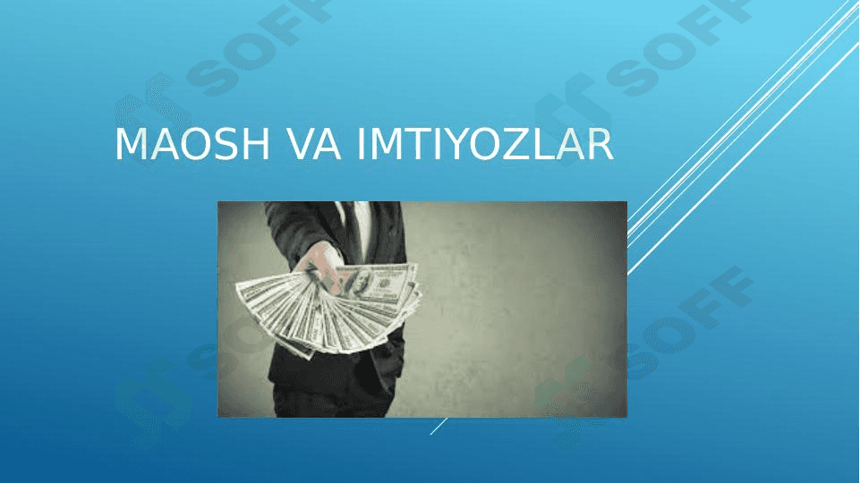 Maosh va imtiyozlar 1