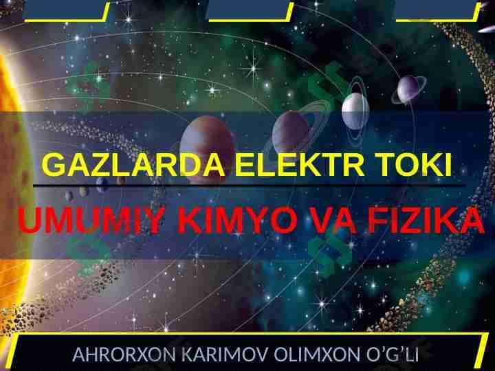 GAZLARDA ELEKTR TOKI 1