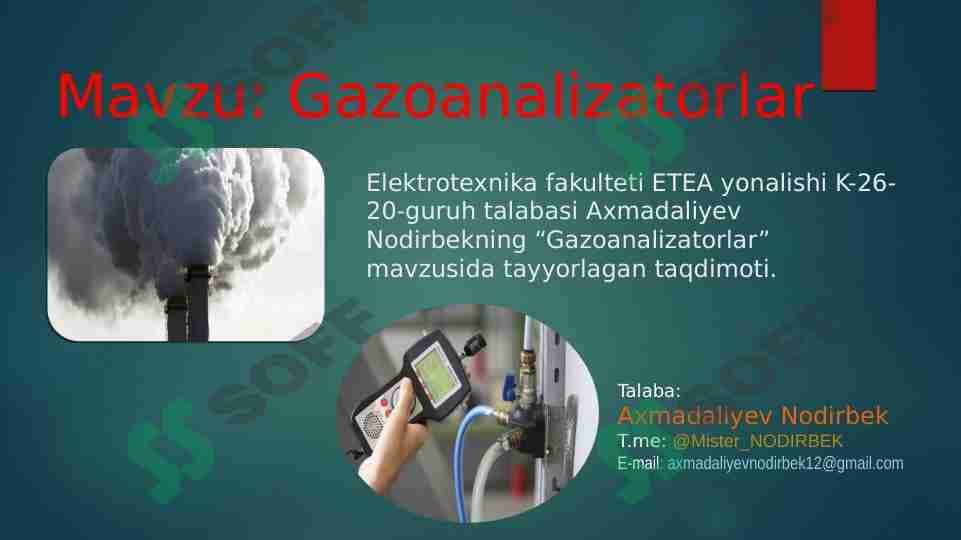 Gazoanalizatorlar 1