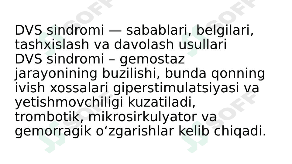 DVS sindromi 1