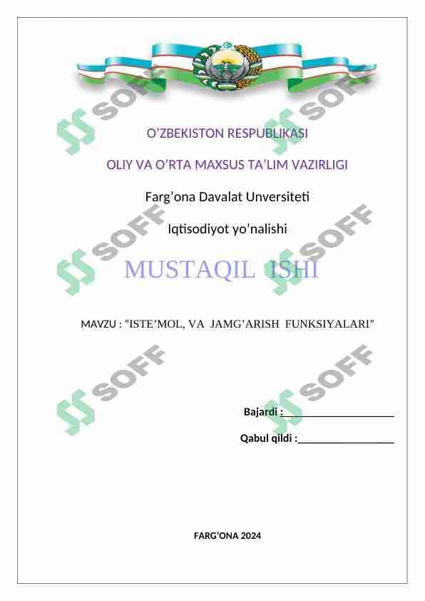 iste'mol va jamg'arish funksiyalari 1