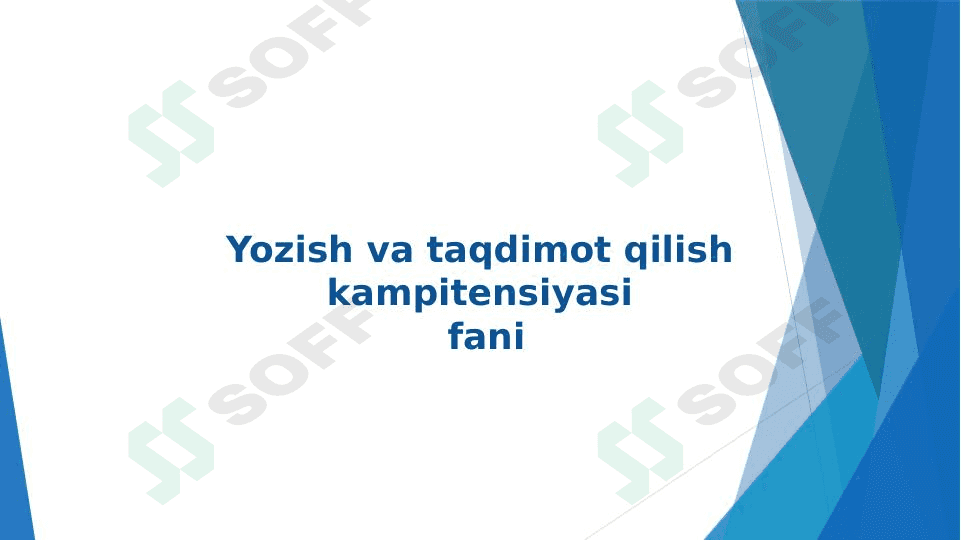 YOZMA VA OG’ZAKI USLUB VA UNING XUSUSIYATLARI 1