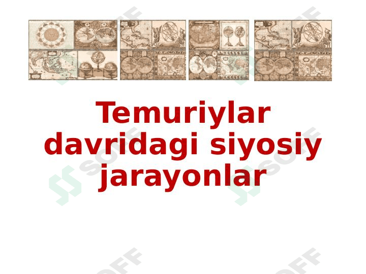 Temuriylar davridagi siyosiy jarayonlar 1
