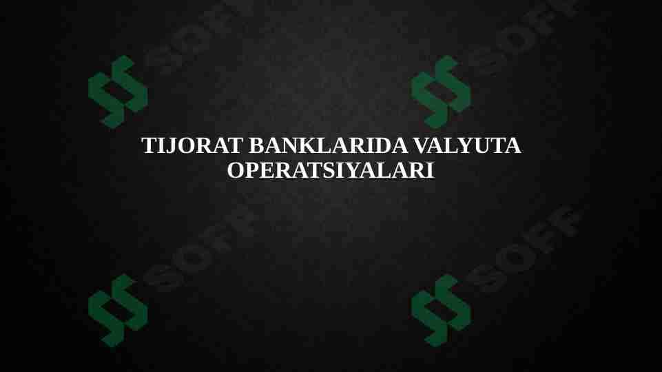Tijorat banklari 1
