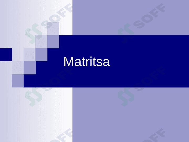Matritsa va ular ustida amallar. 1