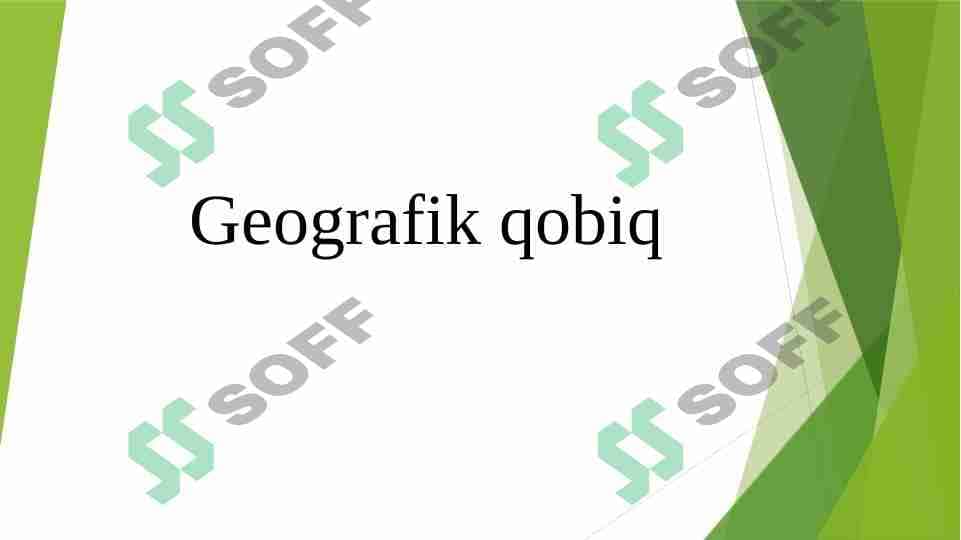 Geografik qobiq 1