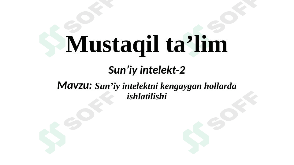 Sunʼiy intellektni kengaygan hollarda ishlatilishi 1