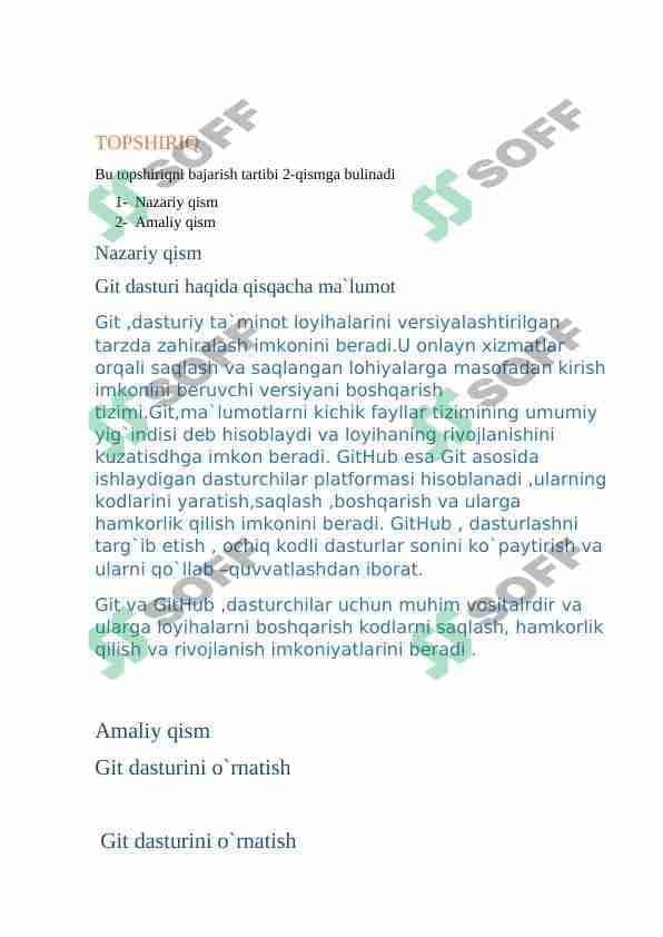 Gitda akkunt ochish va repozitoriya qilish 1