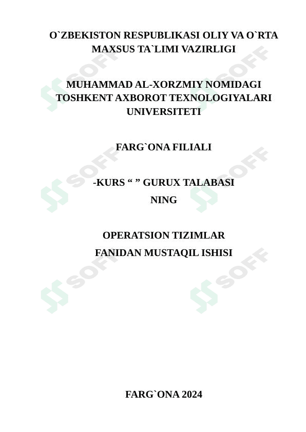 Operatsion tizimlar tarixi 1