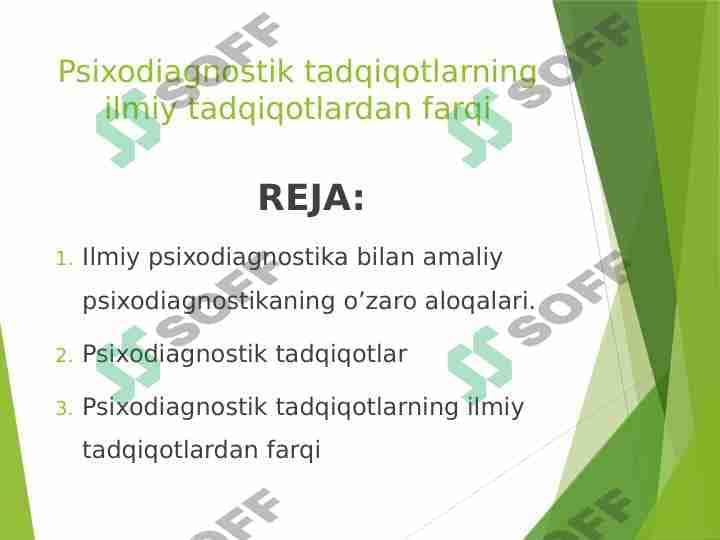 Psixodiagnostik tadqiqotlarning ilmiy tadqiqotlardan farqi 1