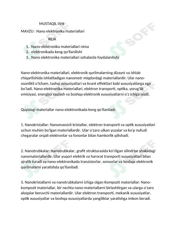 Nano elektronika materiallari 1