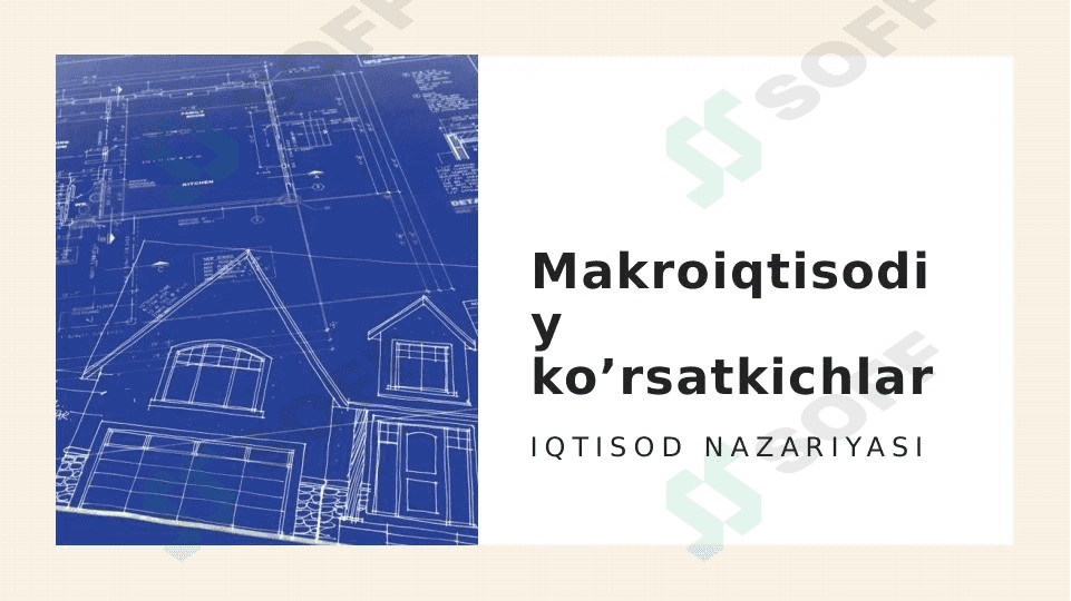 Makroiqtisodiy ko'rsatkichlar 1