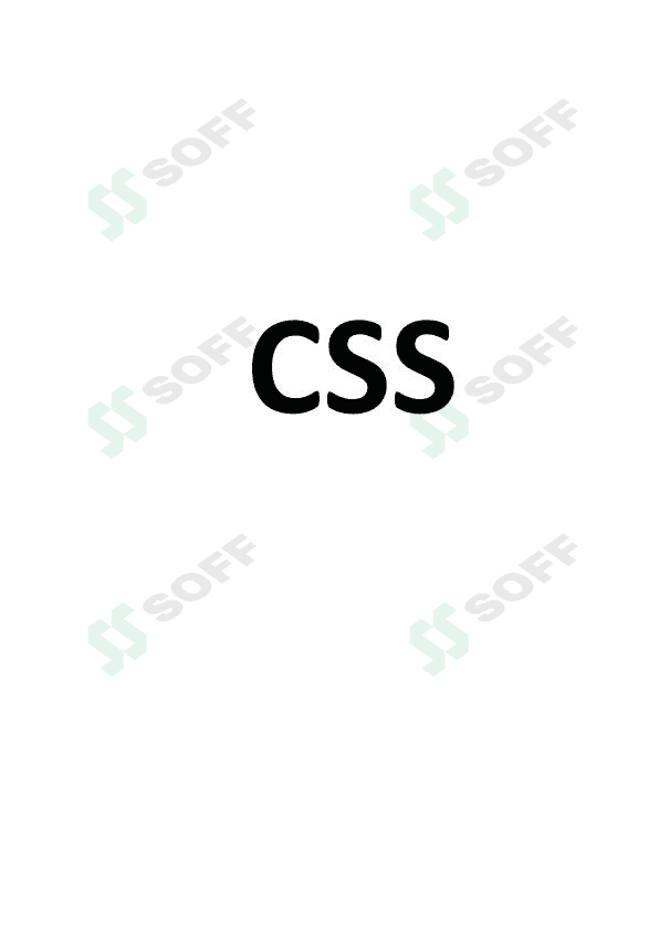 CSS o'quv qo'llanma 1