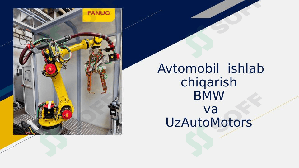 BMW va UzAutoMotors. Avtomobil  ishlab chiqarish 1