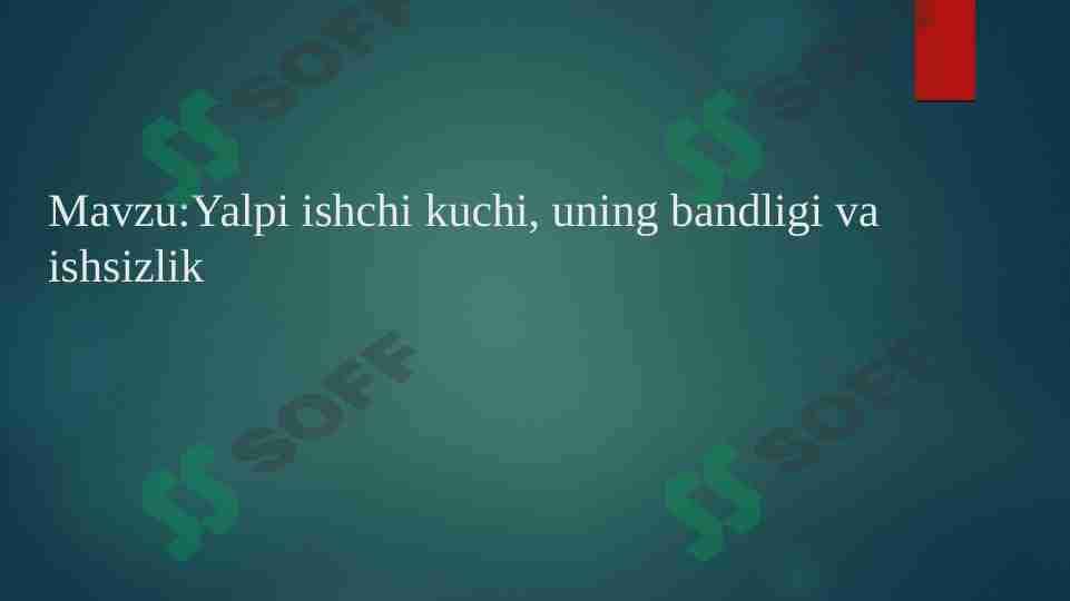 Yalpi ishchi kuchi 1