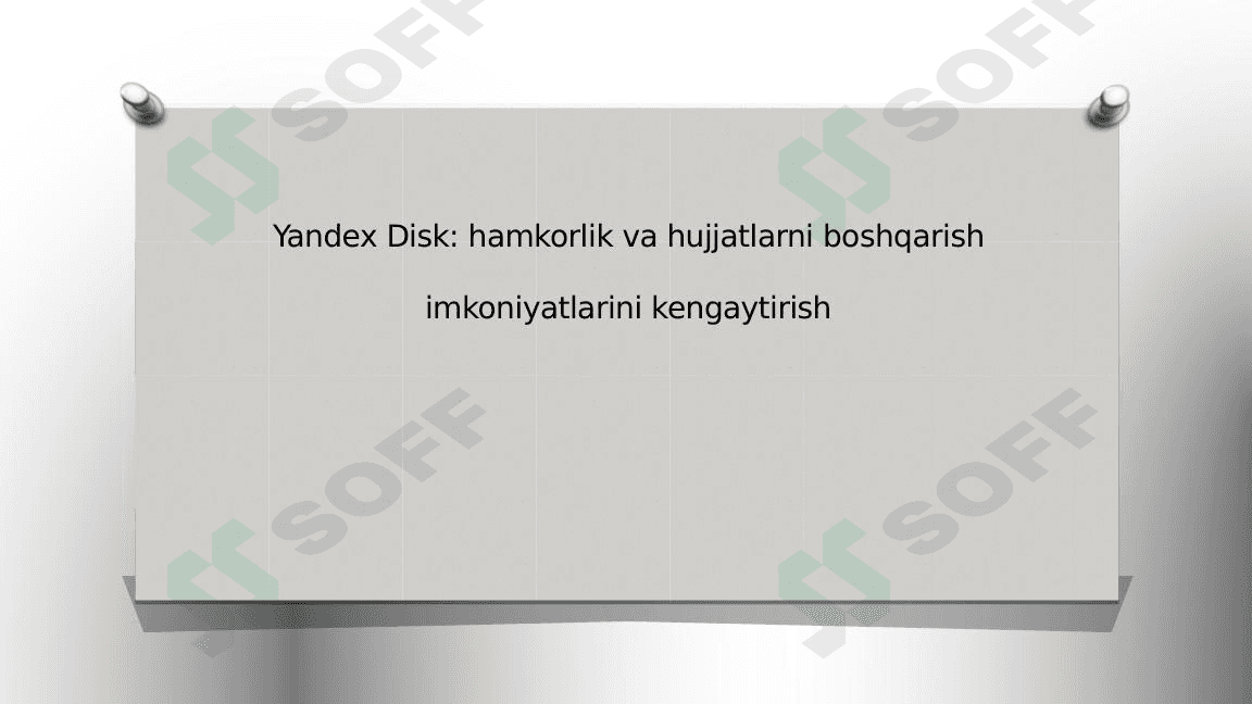 Yandex Disk hamkorlik va hujjatlarni boshqarish imkoniyatlarini kengaytirish 1
