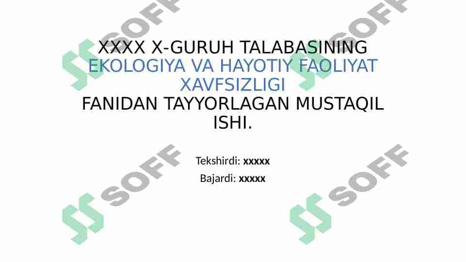 KORXONANING SANITARIYA- MAISHIY BINOLARI VA XONALARIGA QO'YILADIGAN TALABLAR 1