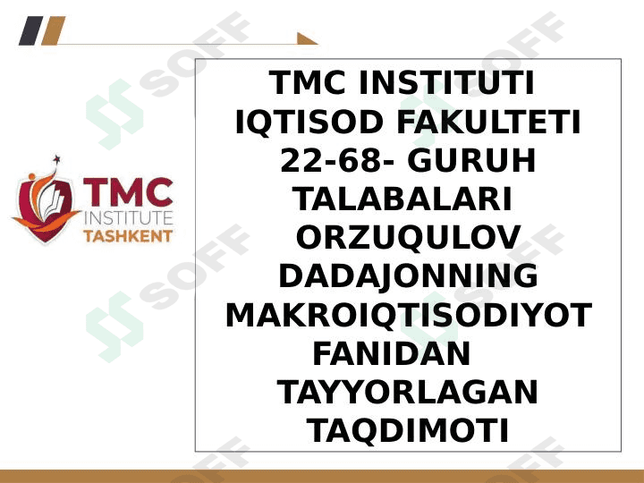 Iqtisodiy o'sishning neoklassik modellari 1