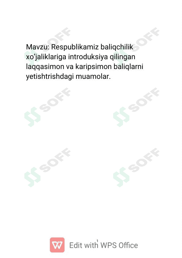 Baliqchilik 1