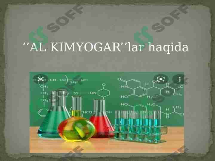 al kimyogar lar haqida 1