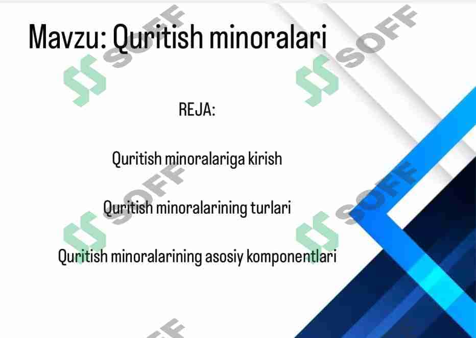 Quritish minoralari 1